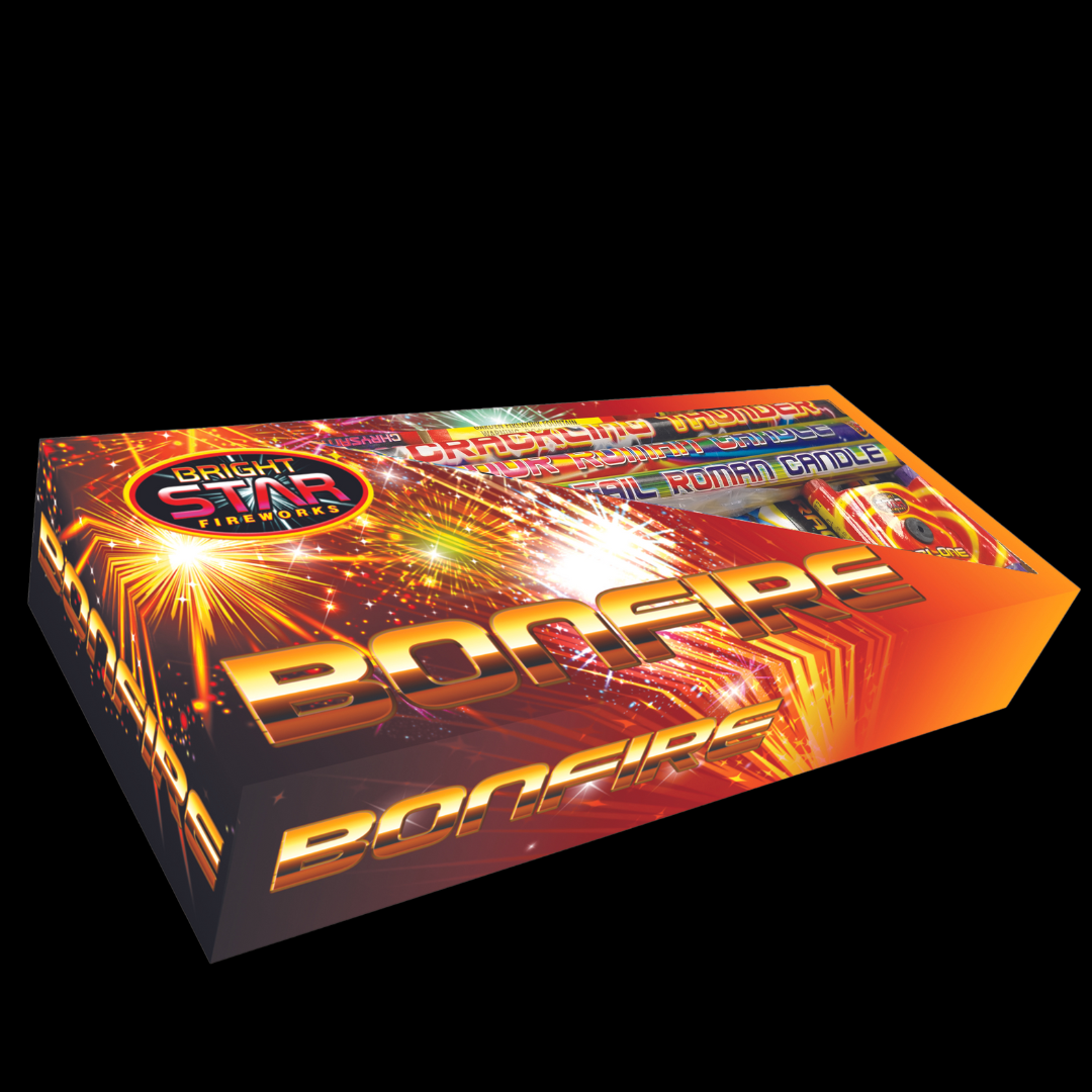 Bonfire 22 Piece Selection Box by Bright Star Fireworks - MK Fireworks King