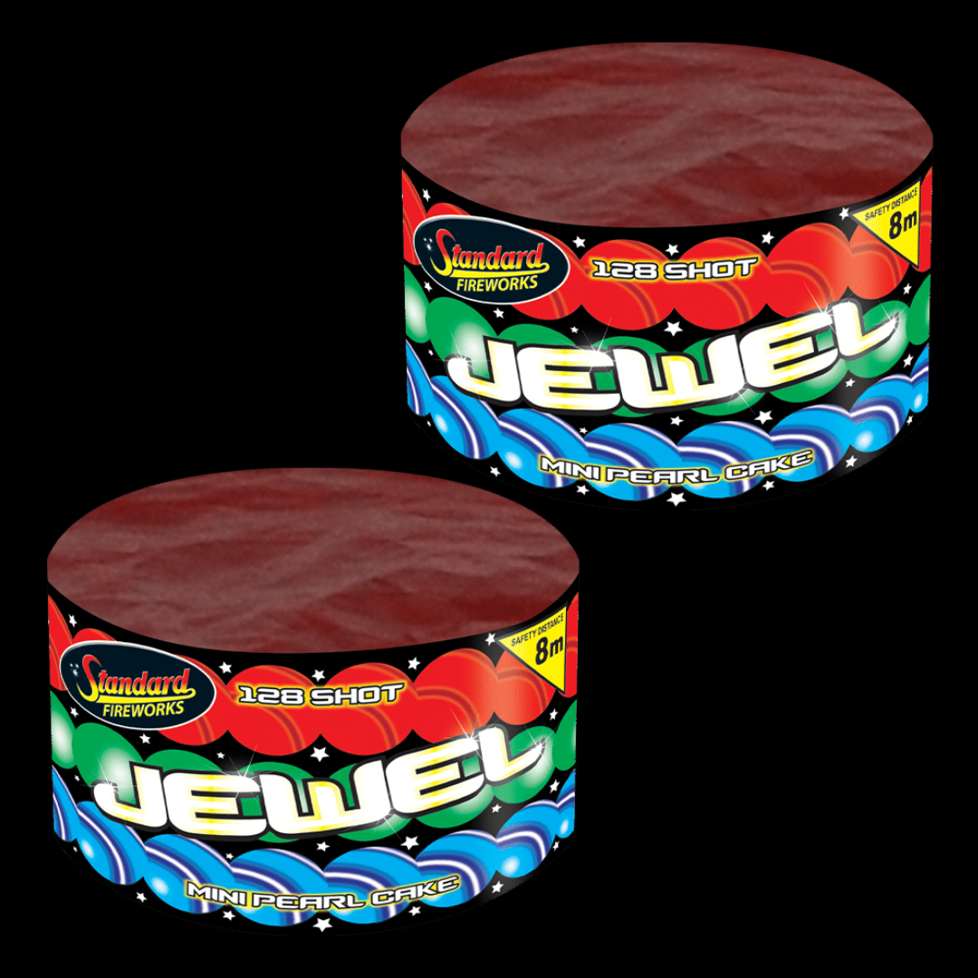 Jewel Mini Pearl 128 Shot Cake by Standard Fireworks - Buy 1 Get 1 Free - MK Fireworks King