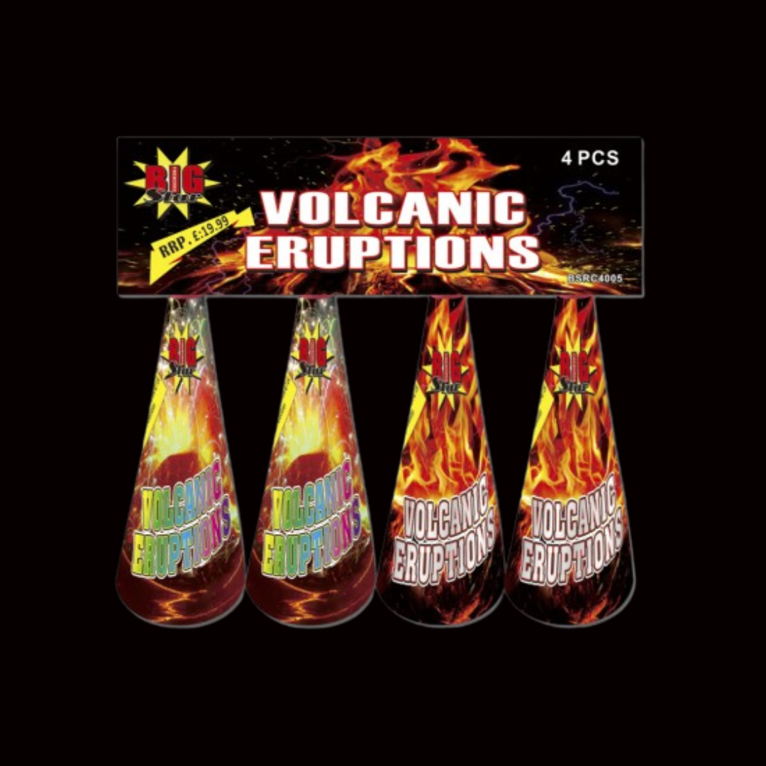 Volcanic Eruption Fountains (4 Pack) by Big Star Fireworks - MK Fireworks King