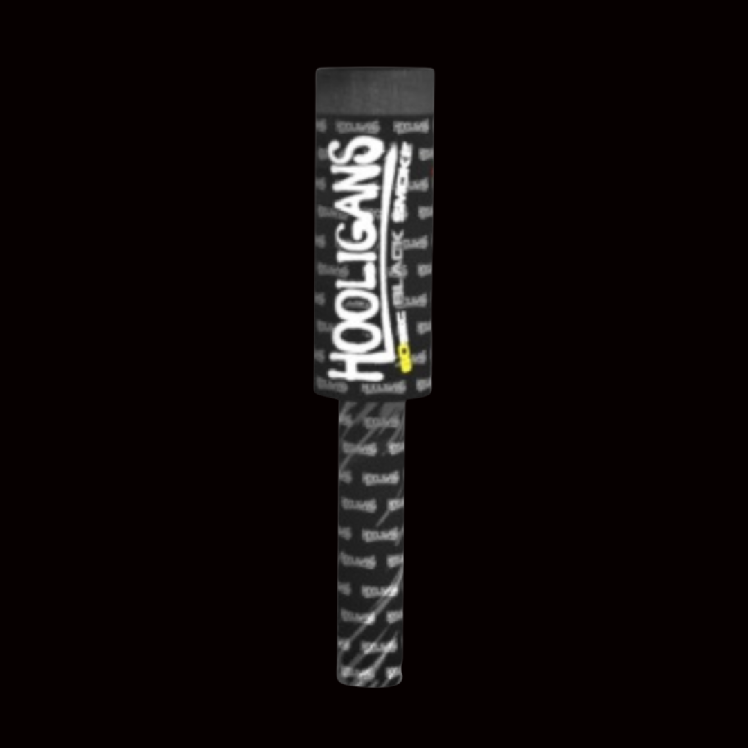 Black 60 Second Handheld Smoke Grenade by Klasek Pyrotechnics - MK Fireworks King