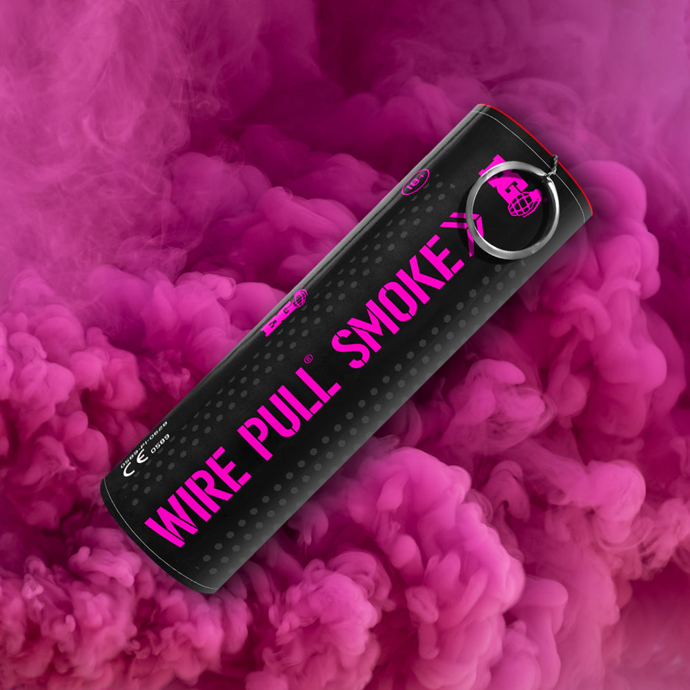 Pink 90 Second WP40 Smoke Grenade by Enola Gaye - MK Fireworks King