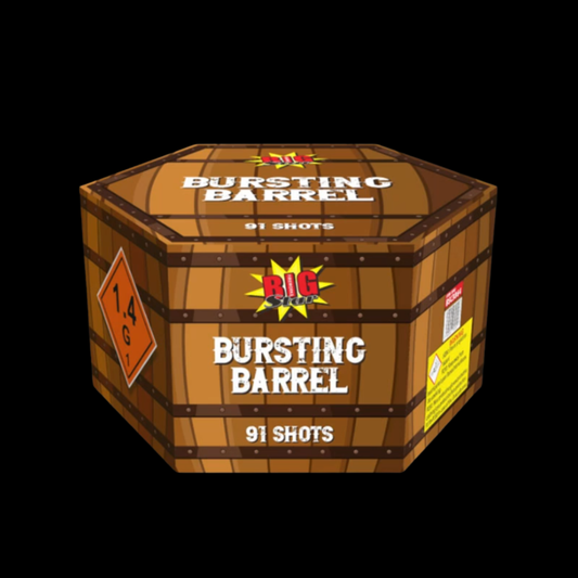 Bursting Barrel 91 Shot Cake by Big Star Fireworks