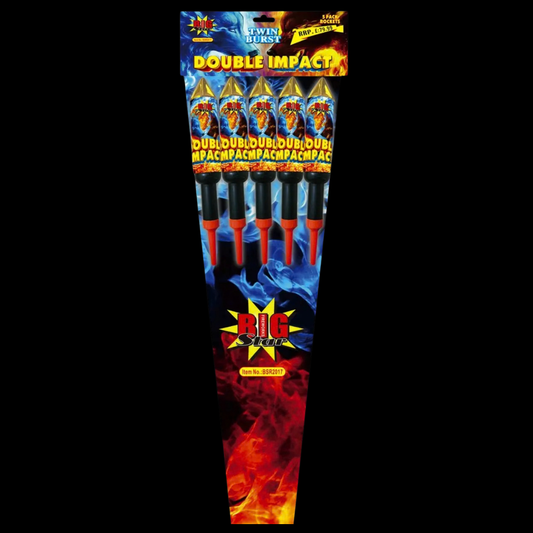 Double Impact Rockets (5 Pack) by Big Star Fireworks