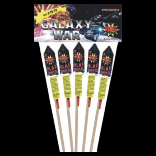 Galaxy War Rockets (5 Pack) by Big Star Fireworks