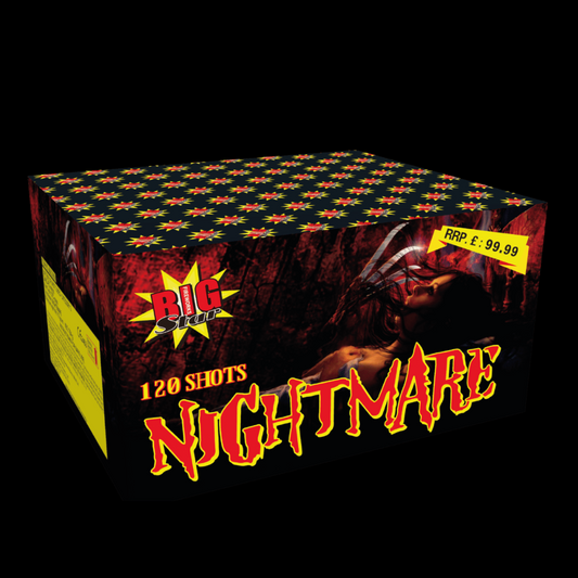Nightmare 120 Shot Cake by Big Star Fireworks - MK Fireworks King