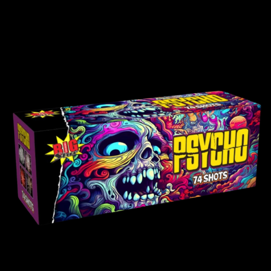 Psycho 74 Shot Cake by Big Star Fireworks