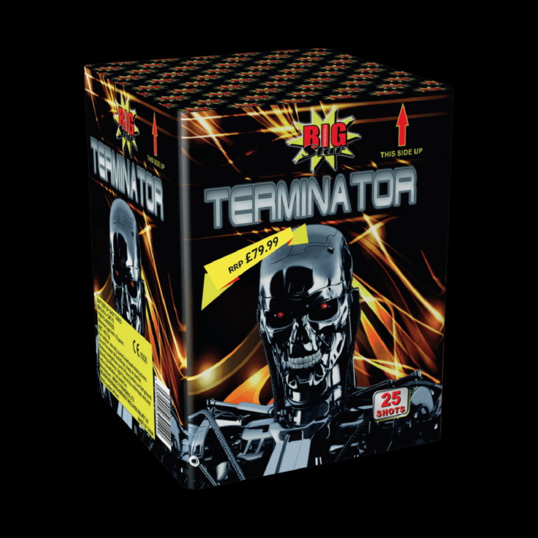 Terminator 25 Shot Cake by Big Star Fireworks - MK Fireworks King