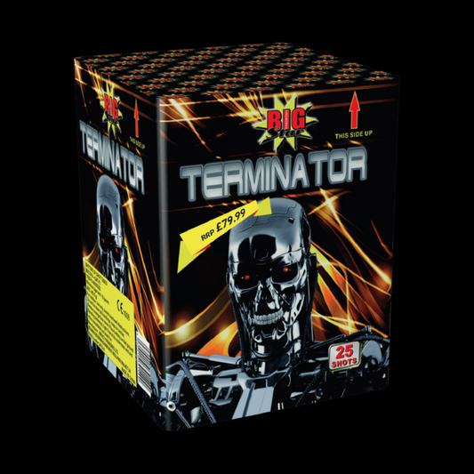Terminator 25 Shot Cake by Big Star Fireworks - MK Fireworks King