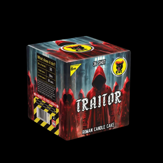 Traitor 36 Shot Cake by Standard Fireworks