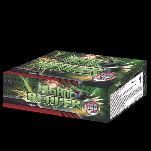 Night Reaper 160 Shot Cake by Cube Fireworks (Loud) - MK Fireworks King