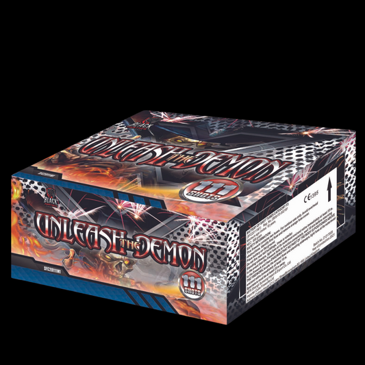 Unleash the Demon 111 Shot Cake by Cube Fireworks (Loud) - MK Fireworks King