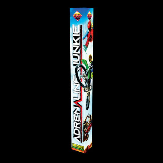 adrenaline junkie firework - 180 shot roman candle