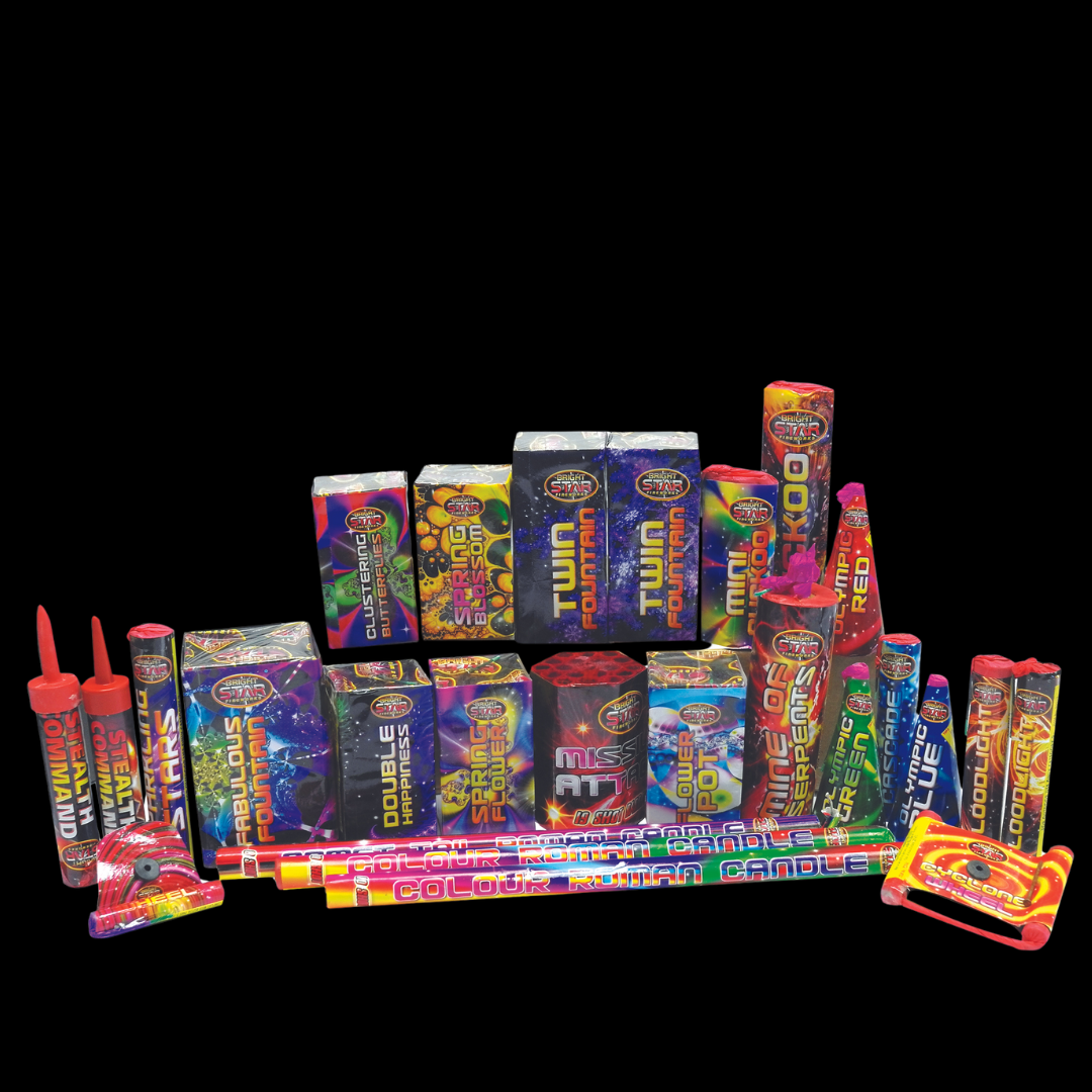 Carnival 32 Piece Selection Box by Bright Star Fireworks - MK Fireworks King