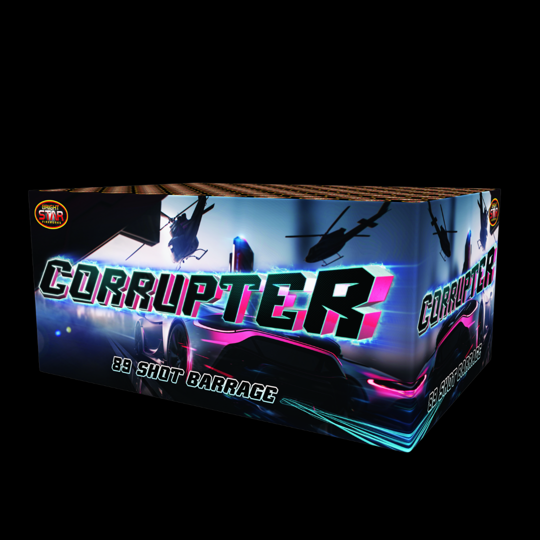 The Corrupter 89 Shot Cake by Bright Star Fireworks