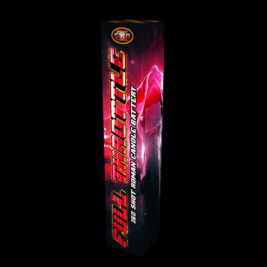Full Throttle 160 Shot Roman Candle by Bright Star Fireworks