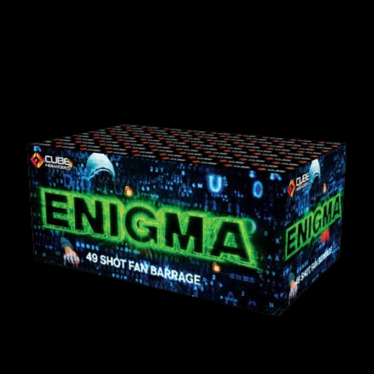 Enigma 49 Shot Cake by Cube Fireworks