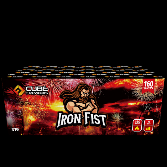 Iron Fist 160 Shot Cake by Cube Fireworks (Loud) - MK Fireworks King