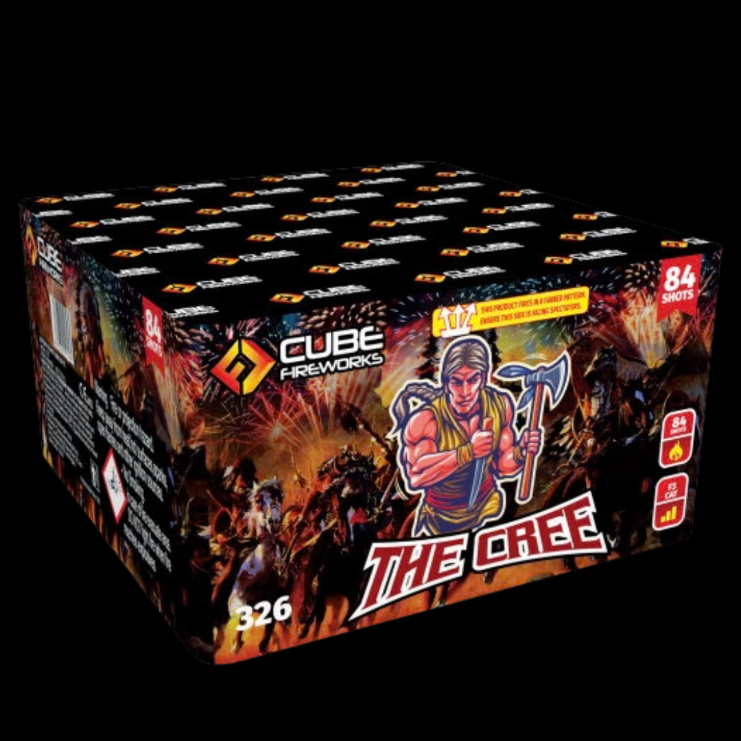The Cree 84 Shot Cake by Cube Fireworks (Loud)