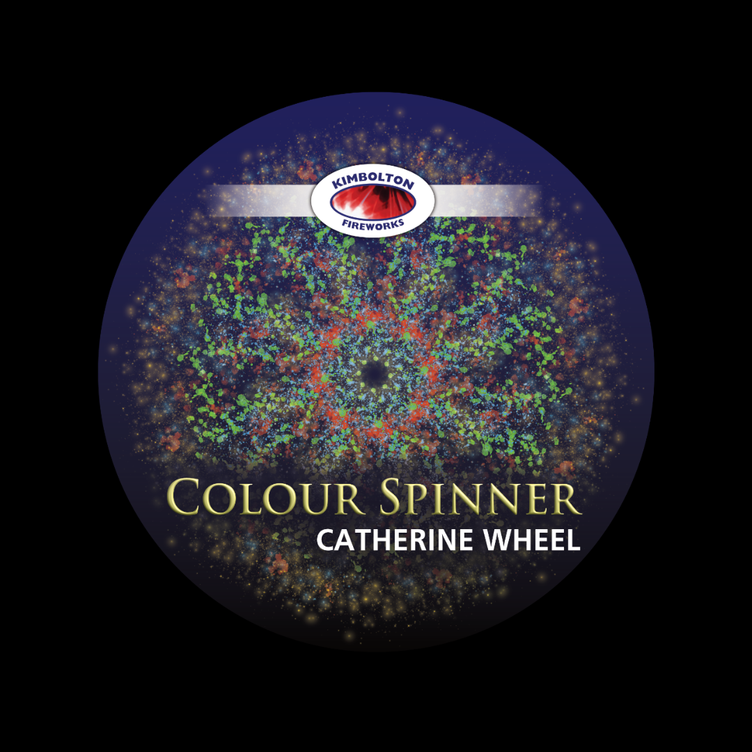 Colour Spinner Catherine Wheel by Kimbolton Fireworks