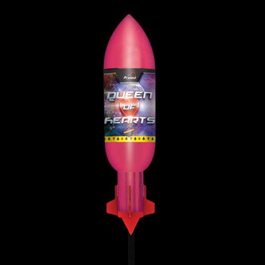Queen of Hearts Rocket by Primed Pyrotechnics (Loud)