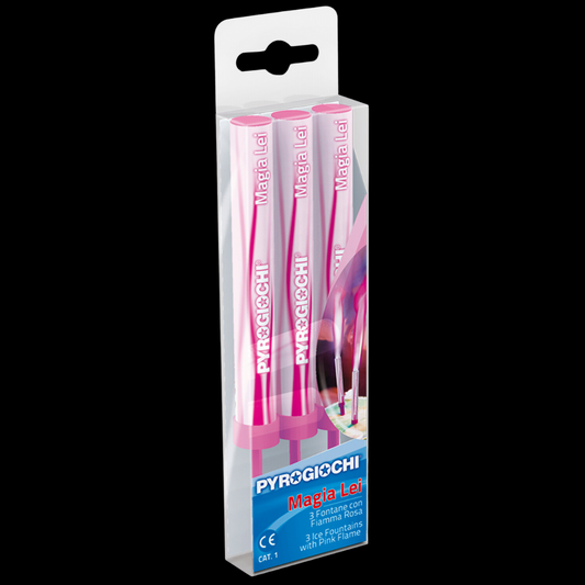 15cm Ice Fountain Sparklers Baby Pink (3 Pack) by Pyrogiochi - MK Fireworks King