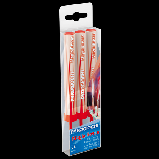 15cm Ice Fountain Sparklers Red (3 Pack) by Pyrogiochi - MK Fireworks King