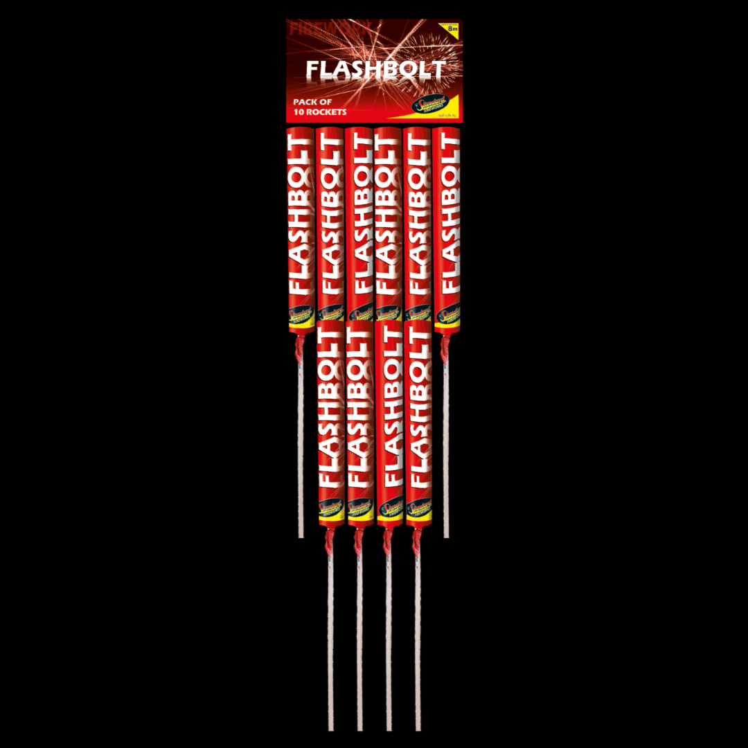 Flashbolt Rockets (10 Pack) by Standard Fireworks - MK Fireworks King