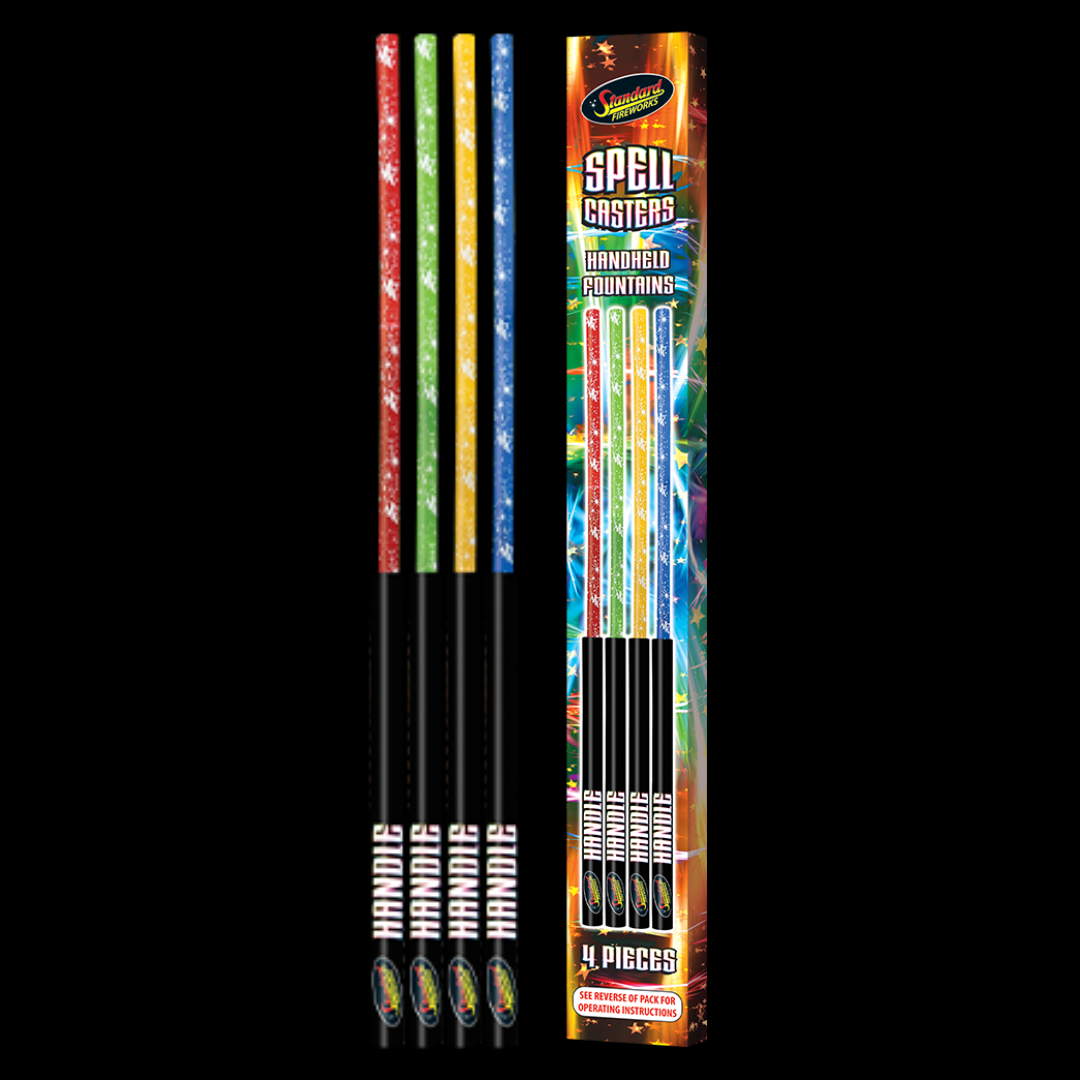 Spellcaster Handheld Wands (4 pack) by Standard Fireworks - MK Fireworks King