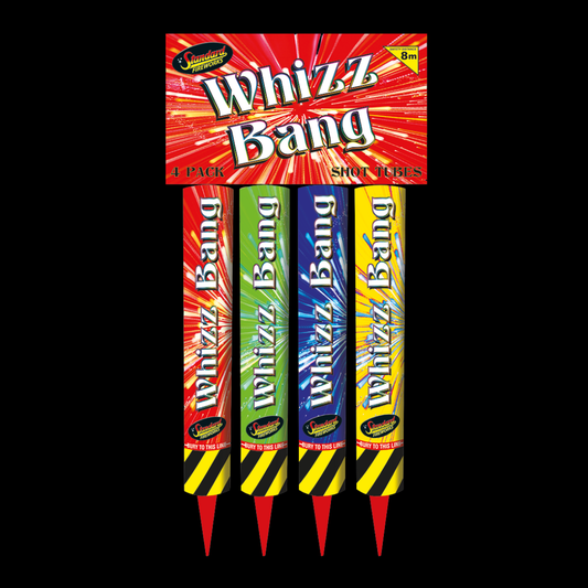 Whizz Bang Roman Candles (4 Pack) by Standard Fireworks