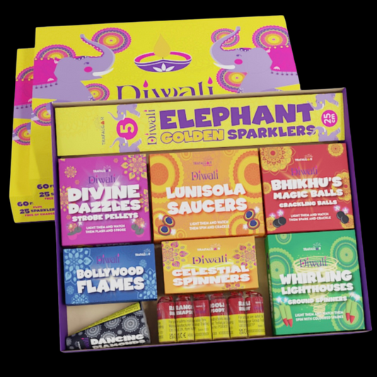 Diwali 85 Piece Selection Box by Trafalgar Fireworks