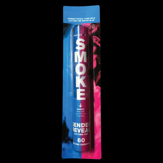 Gender Reveal Blue/Boy 60 Second Handheld Smoke Grenade by Trafalgar - MK Fireworks King
