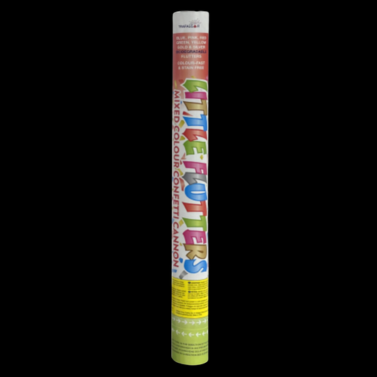 Little Flutters 50cm Multi Colour Confetti Cannon by Trafalgar - MK Fireworks King