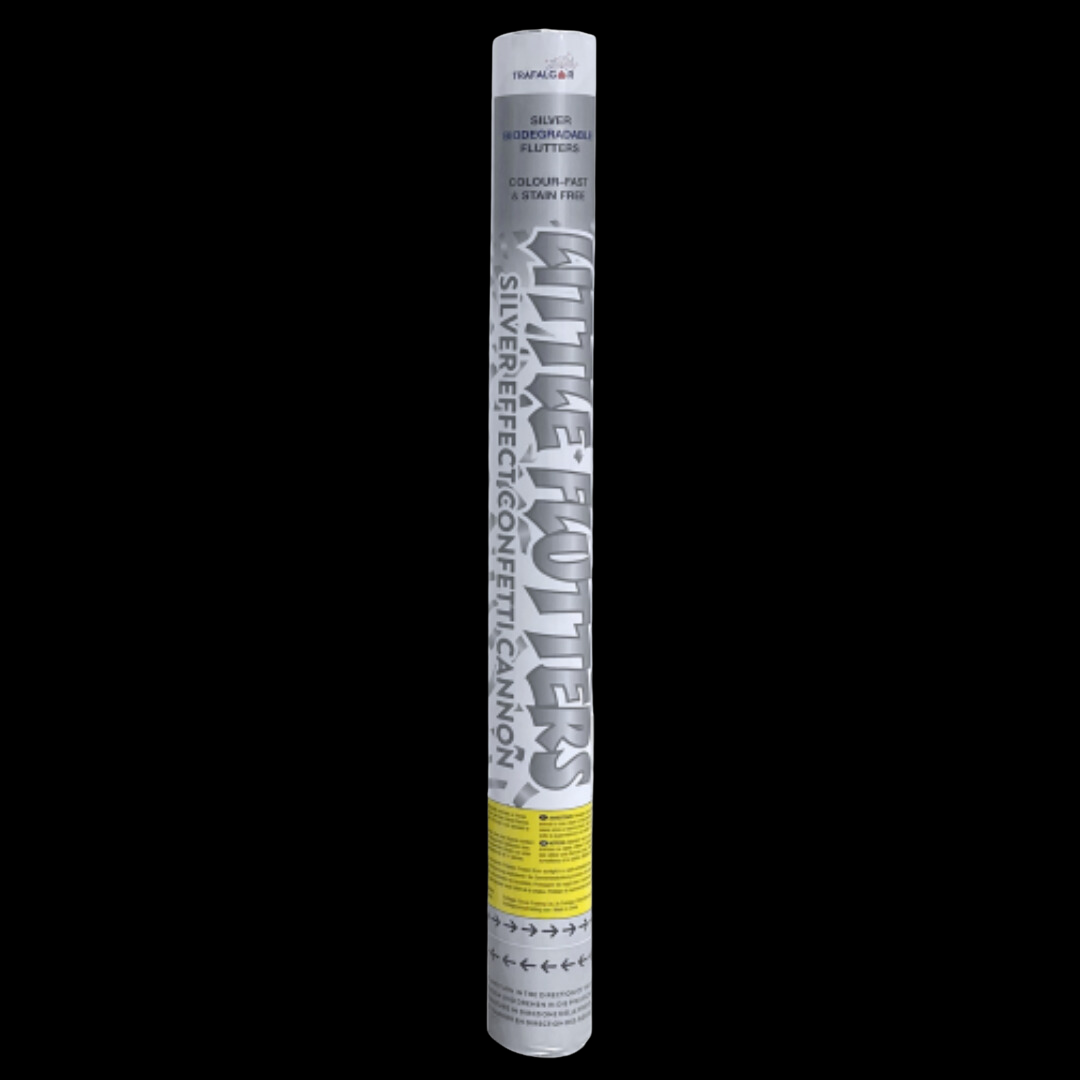 Little Flutters 50cm Silver Confetti Cannon by Trafalgar - MK Fireworks King