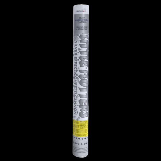 Little Flutters 50cm Silver Confetti Cannon by Trafalgar - MK Fireworks King