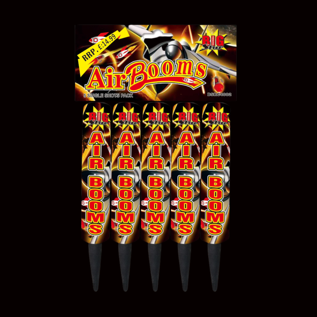 Air Booms Roman Candles (5 Pack) by Big Star Fireworks - MK Fireworks King