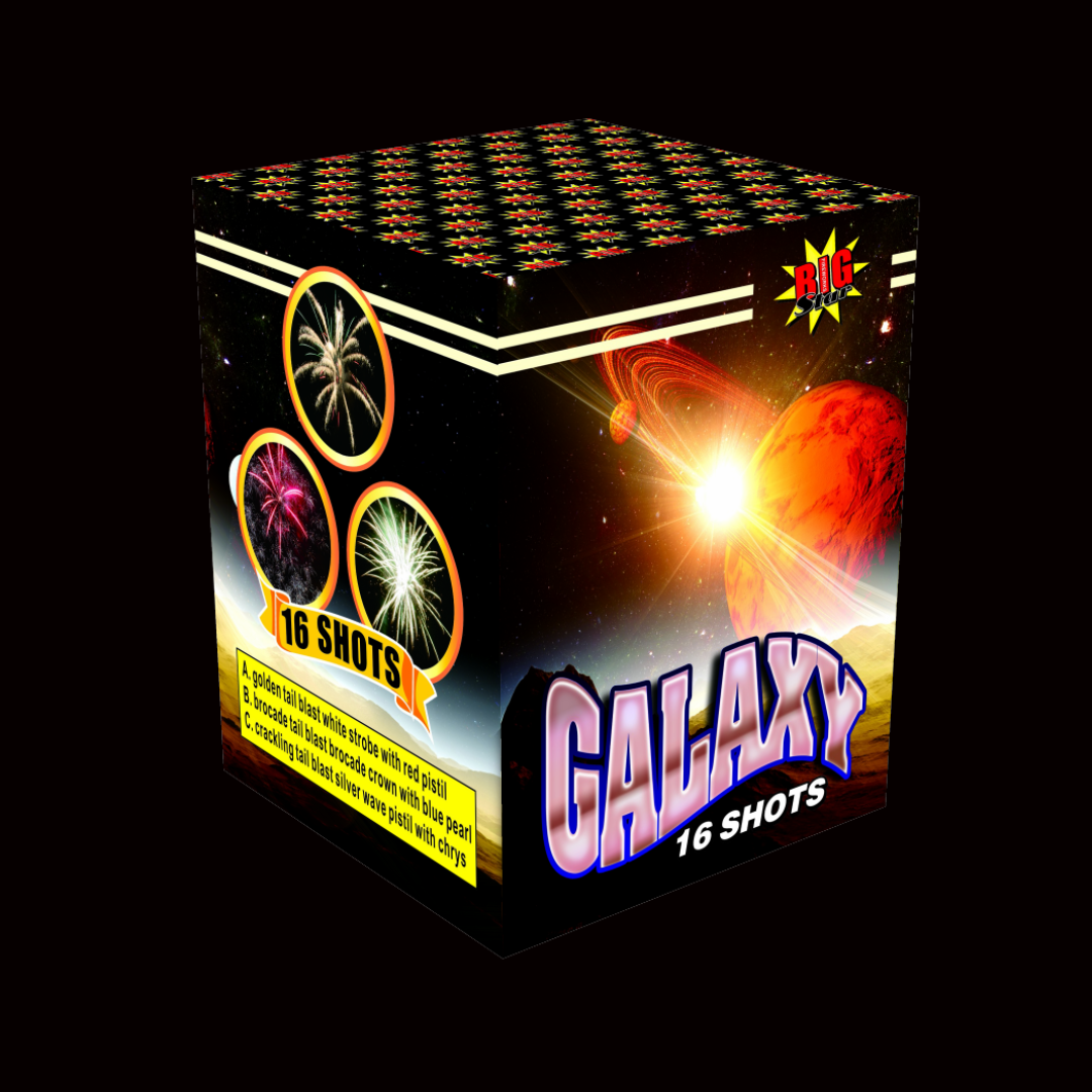 Galaxy 16 Shot Cake by Big Star Fireworks - MK Fireworks King