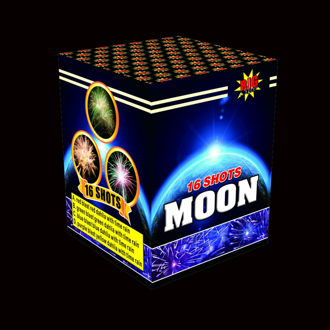 Moon 16 Shot Cake by Big Star Fireworks - MK Fireworks King