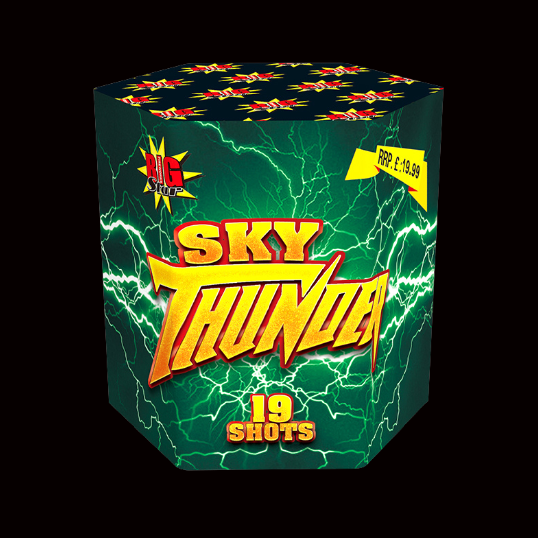 Sky Thunder 19 Shot Cake by Big Star Fireworks - MK Fireworks King