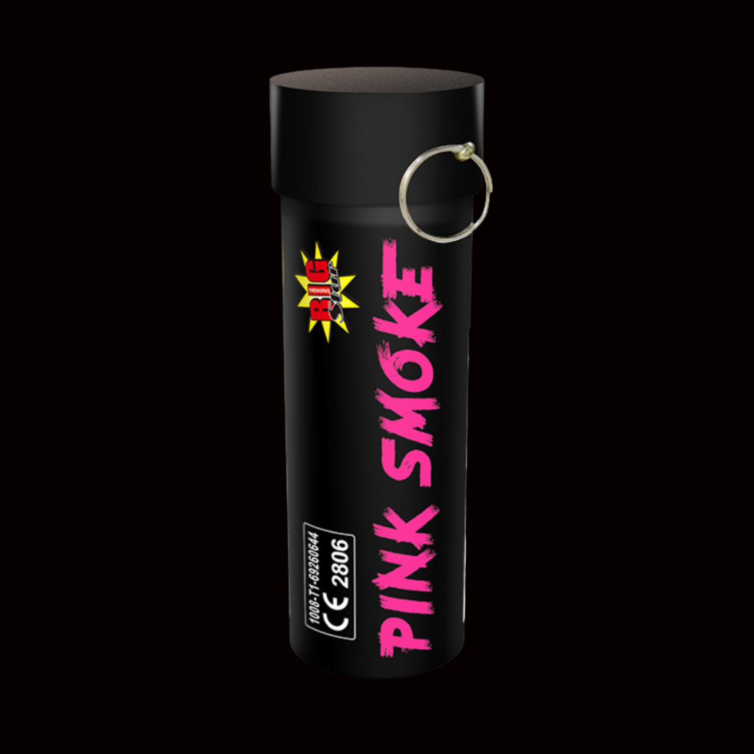 Pink 60 Second Smoke Grenade by Big Star Fireworks - MK Fireworks King