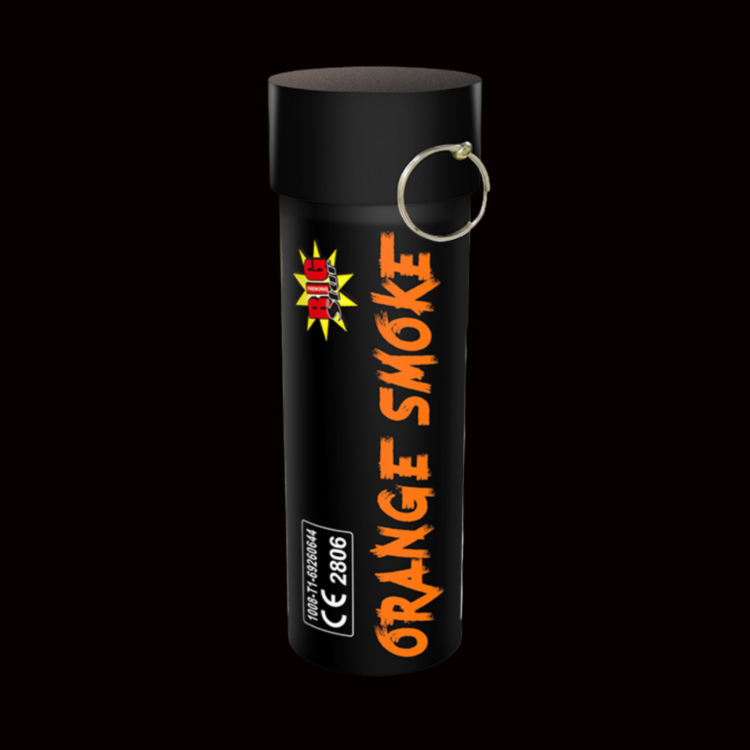 Orange 60 Second Smoke Grenade by Big Star Fireworks - MK Fireworks King