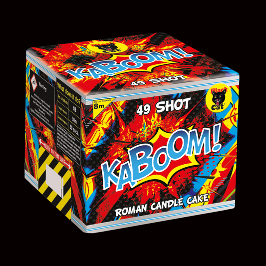 Kaboom 49 Shot Cake by Black Cat Fireworks - MK Fireworks King