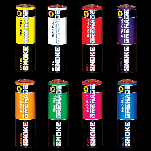 Mixed Pack 90 Second Smoke Grenades by Black Cat Fireworks - MK Fireworks King