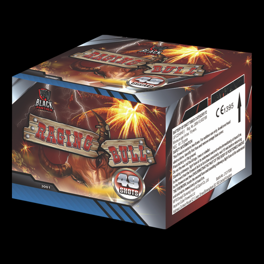 Raging Bull 49 Shot Cake by Cube Fireworks (Loud) Multibuy 2 for £50 - MK Fireworks King