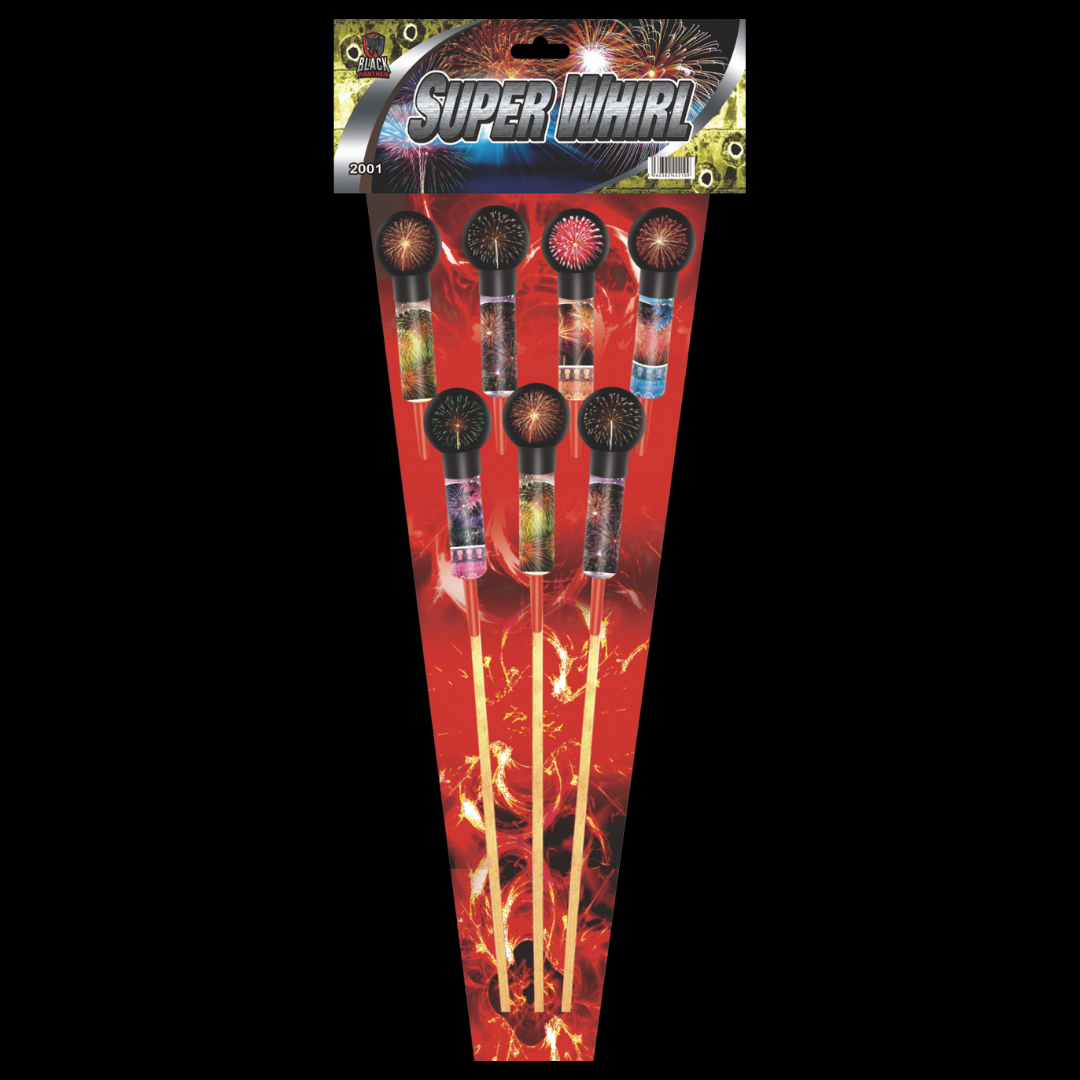 Super Whirl Rockets (7 Pack) by Cube Fireworks (Loud) - Multibuy 2 for £70 - MK Fireworks King