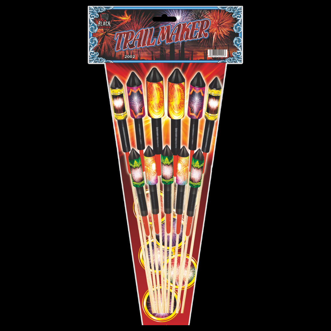 Trail Maker Rockets (11 Pack) by Cube Fireworks (Loud) - Multibuy 2 for £80 - MK Fireworks King