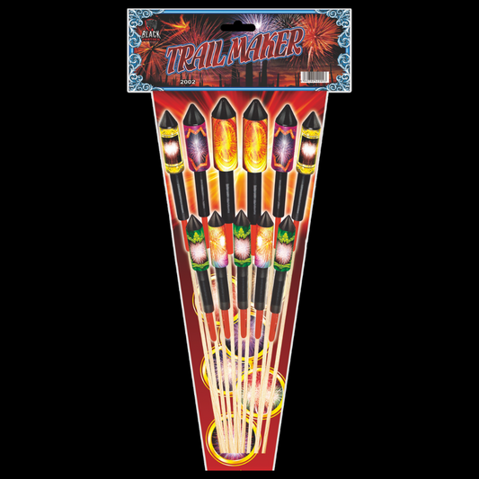 Trail Maker Rockets (11 Pack) by Cube Fireworks (Loud) - Multibuy 2 for £80 - MK Fireworks King