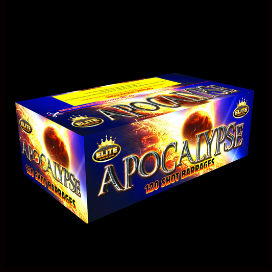 Apocalypse 120 Shot Compound Cake by Bright Star Fireworks (Loud) - MK Fireworks King