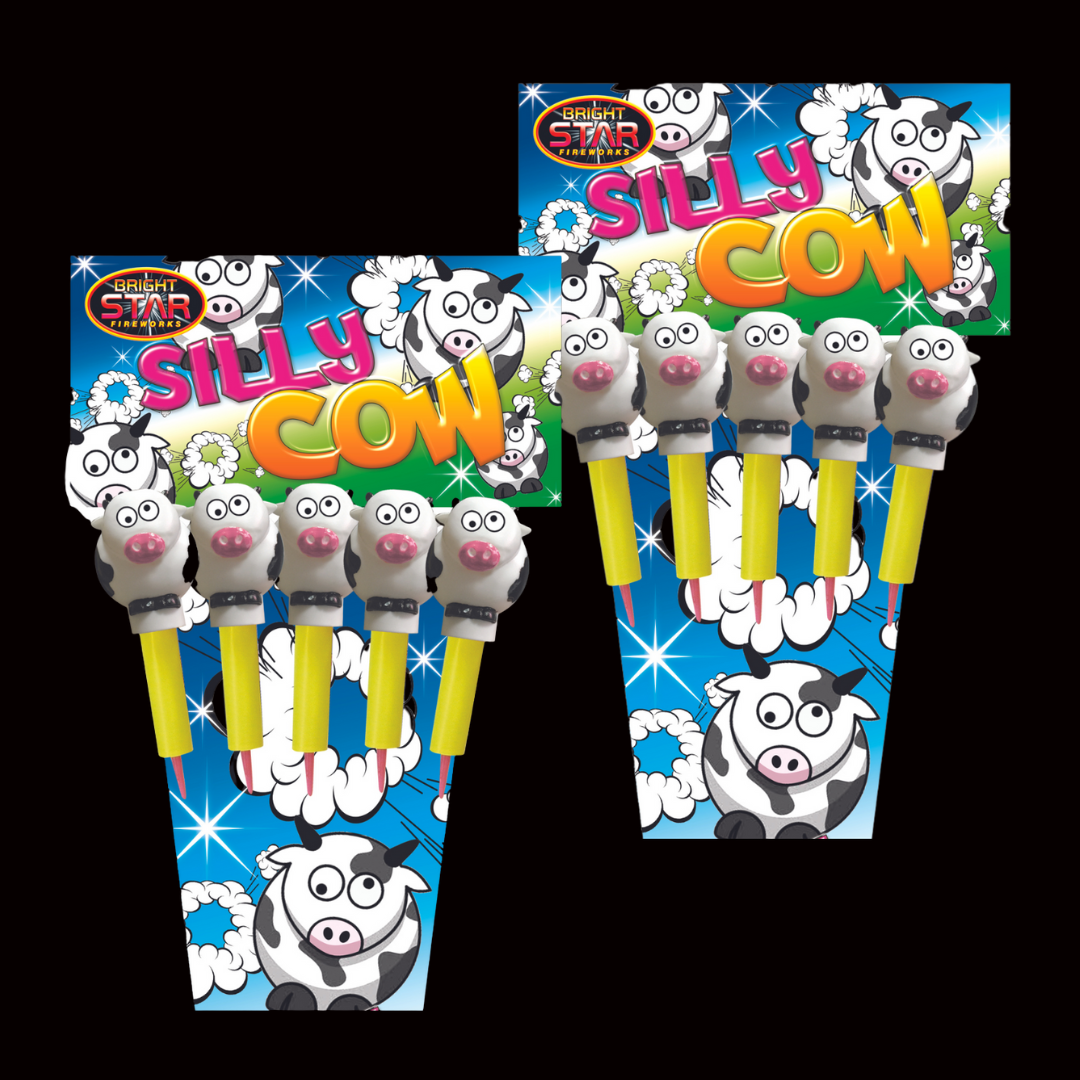 Silly Cow Rockets (5 Pack) by Bright Star Fireworks (Loud) - Multibuy 2 for £60 - MK Fireworks King