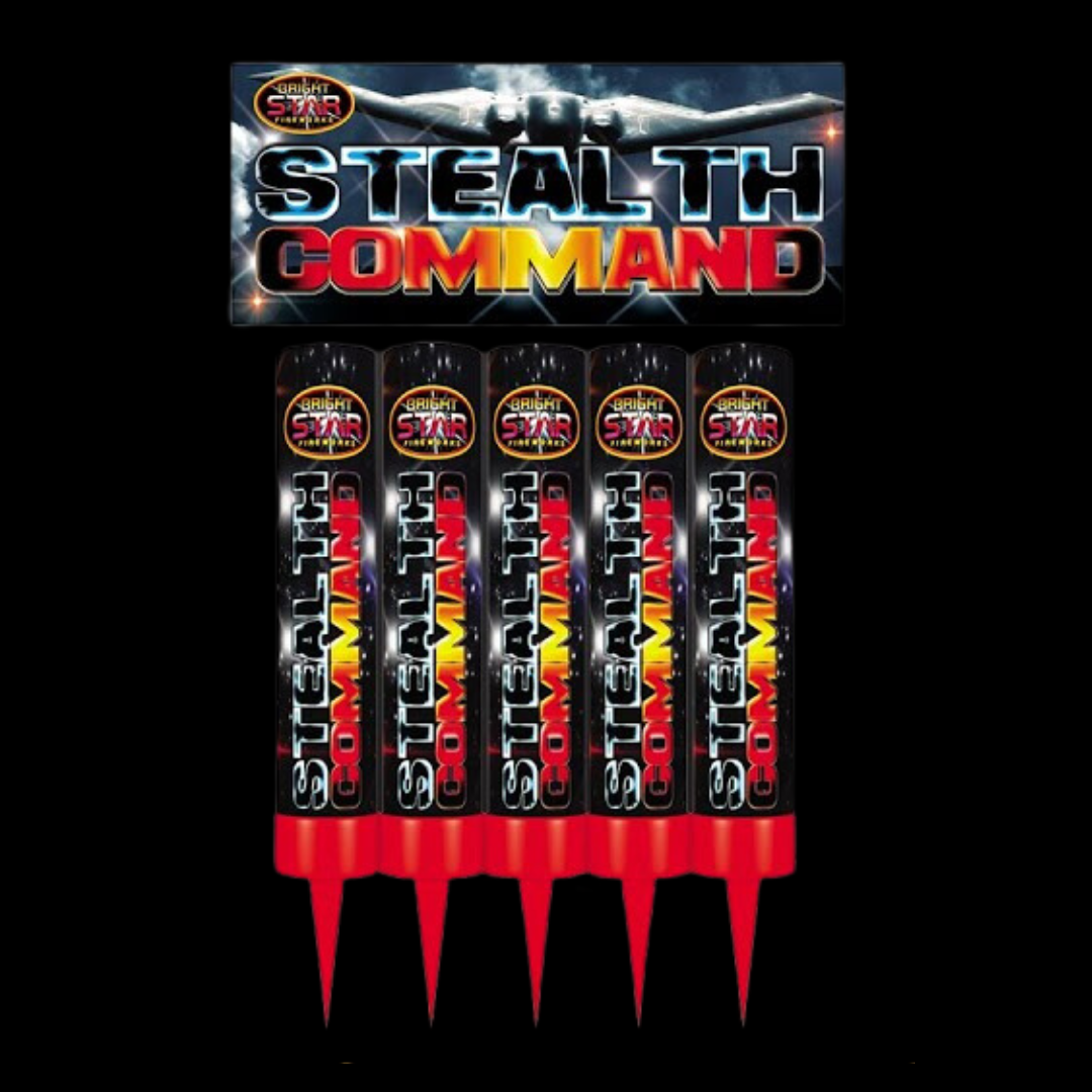 Command Candles Stealth Command Roman Candles (5 Pack) by Bright Star Fireworks – MK ...