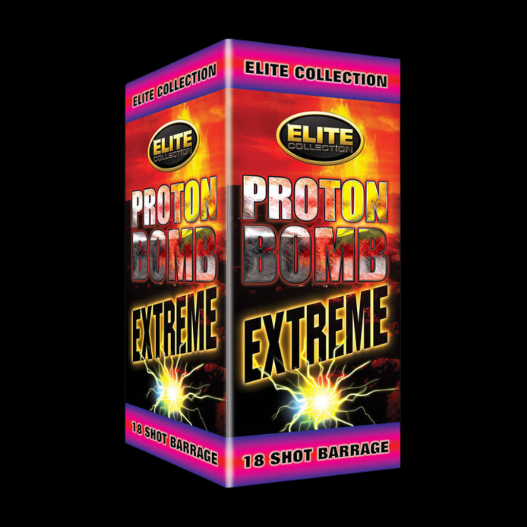 Proton Bomb EXTREME 16 Shot Cake by Bright Star Fireworks (Loud) - MK Fireworks King